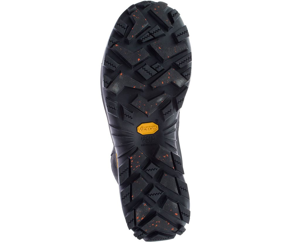 Kozaki Merrell Męskie Czarne - Thermo Overlook 2 Mid Waterproof - 491523-QRE